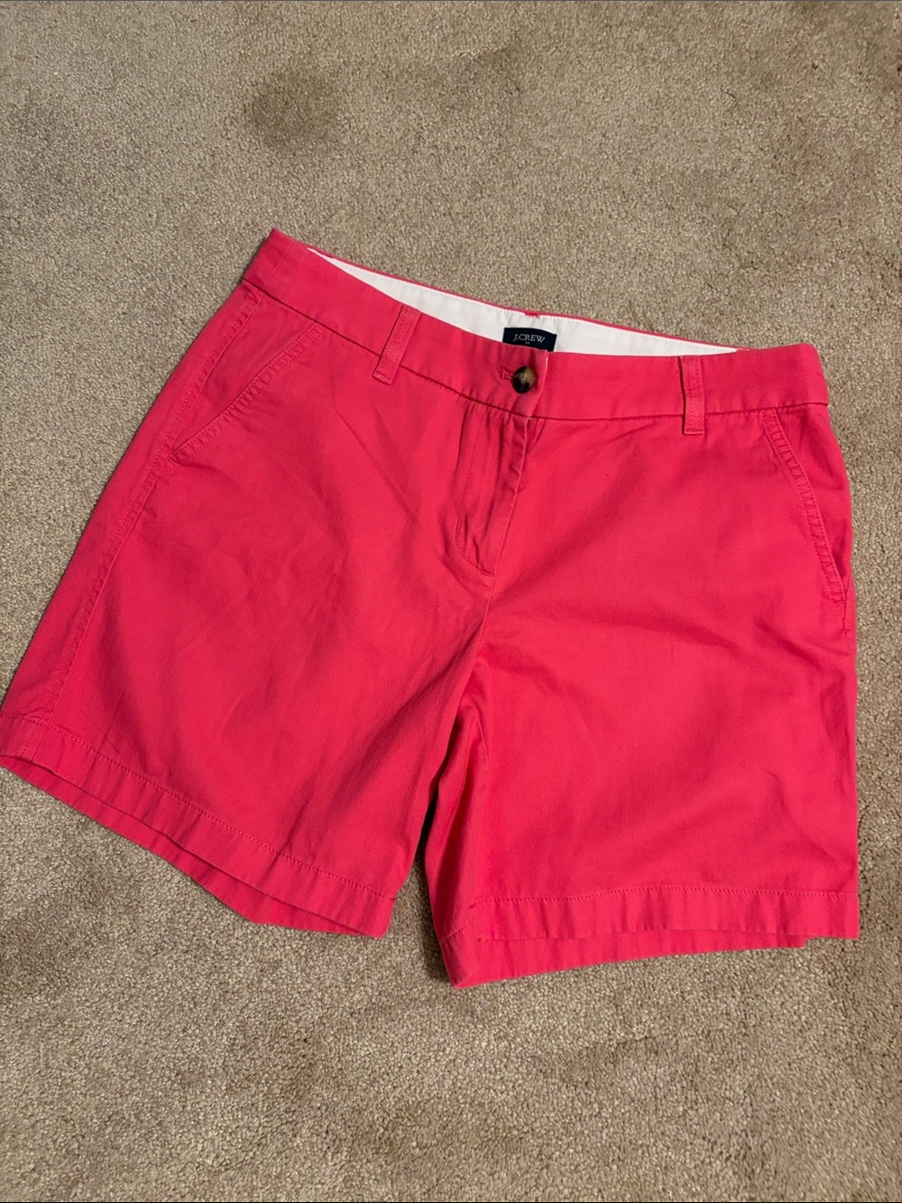 J. Crew Bright Pink Chino Shorts